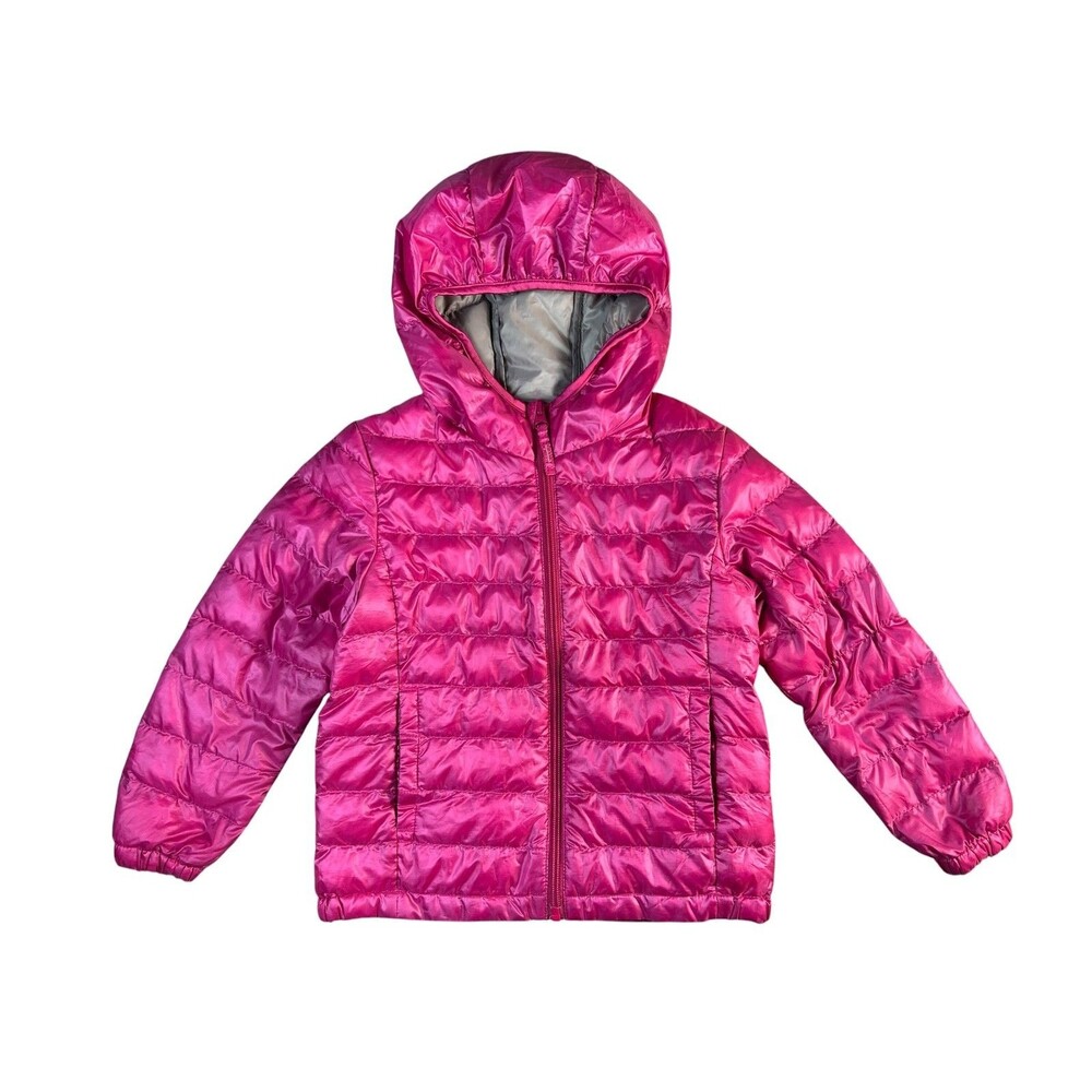 Uniqlo Toddler Pink Down Puffer Jacket  Size 3-4  Outdoor School Ski Jacket
